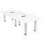 Skutchi Designs 45 in W, 96 in L, 29 in H, Engineered Wood Top, White H-HEXIR4693-PT-09-EL - alternate 1
